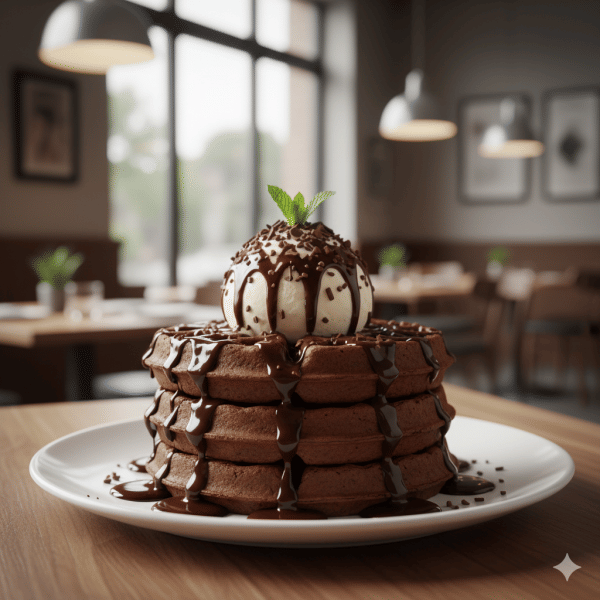 Double Chocolate Waffles