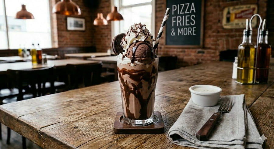 Chocolate Shake With Ice Cream
